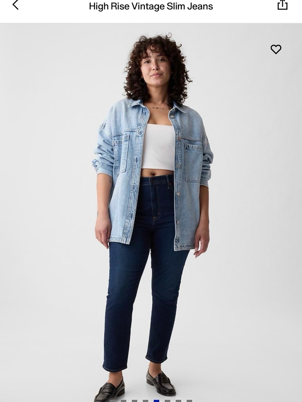 NWT - Gap High Rise Vintage Slim Jeans